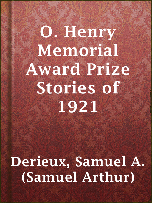 Title details for O. Henry Memorial Award Prize Stories of 1921 by Project Gutenberg - Available